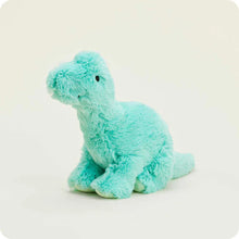Load image into Gallery viewer, Teal Long Neck Dino Warmie 15"