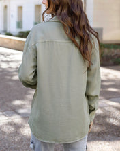 Load image into Gallery viewer, Grace &amp; Lace Tencel Lyocell Utility Shirt Jacket - Sage