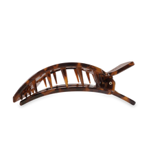 Load image into Gallery viewer, Large Teleties Flat Square Hair Clip - Tortoise