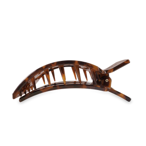 Large Teleties Flat Square Hair Clip - Tortoise