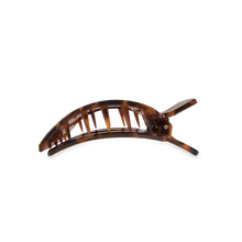 Load image into Gallery viewer, Medium Teleties Flat Square Hair Clip - Tortoise