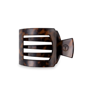 Medium Teleties Flat Square Hair Clip - Tortoise