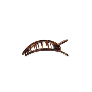 Small Teleties Flat Square Hair Clip - Tortoise