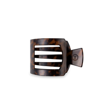 Load image into Gallery viewer, Small Teleties Flat Square Hair Clip - Tortoise