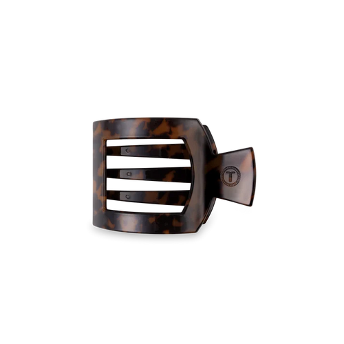 Small Teleties Flat Square Hair Clip - Tortoise