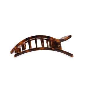Medium Teleties Flat Rectangle Hair Clip - Tortoise