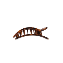Load image into Gallery viewer, Small Teleties Flat Rectangle Hair Clip - Tortoise