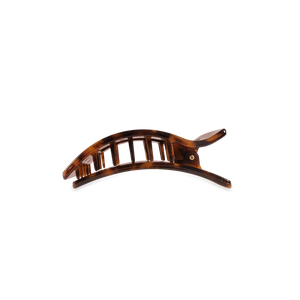 Small Teleties Flat Rectangle Hair Clip - Tortoise