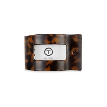 Load image into Gallery viewer, Small Teleties Flat Rectangle Hair Clip - Tortoise