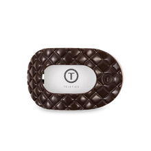 Load image into Gallery viewer, Medium Teleties Quilted Flat Round Hair Clip - Truly Taupe