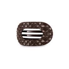 Load image into Gallery viewer, Small Teleties Quilted Flat Round Hair Clip - Truly Taupe