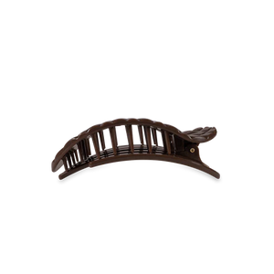 Small Teleties Quilted Flat Round Hair Clip - Truly Taupe