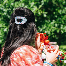 Load image into Gallery viewer, Small Teleties Flat Round Hairclip - United We Sparkle