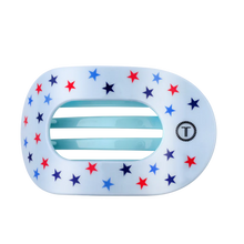 Load image into Gallery viewer, Large Teleties Flat Round Hairclip - United We Sparkle