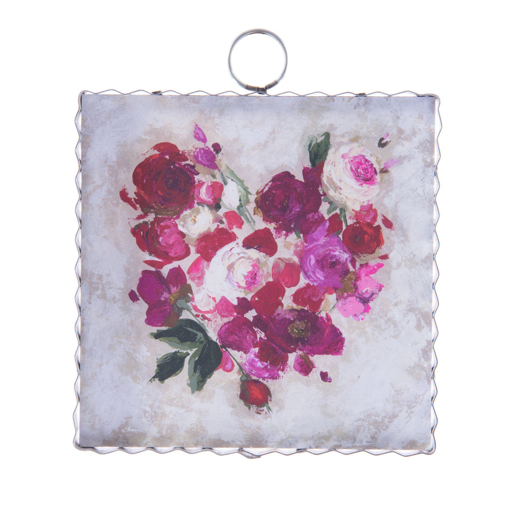 RTC Mini Gallery Charm - Heart of Roses