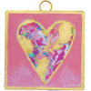 RTC Mini Gallery Charm - Pink & Gold Messy Heart