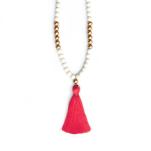 Load image into Gallery viewer, Viv &amp; Lou Tori Beaded Necklace - Red