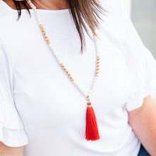 Load image into Gallery viewer, Viv &amp; Lou Tori Beaded Necklace - Red