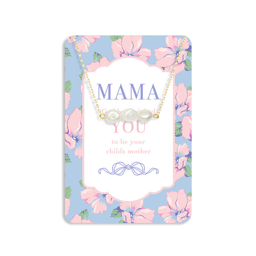 MAMA- God Handpicked You Necklace & Keepsake Card Set