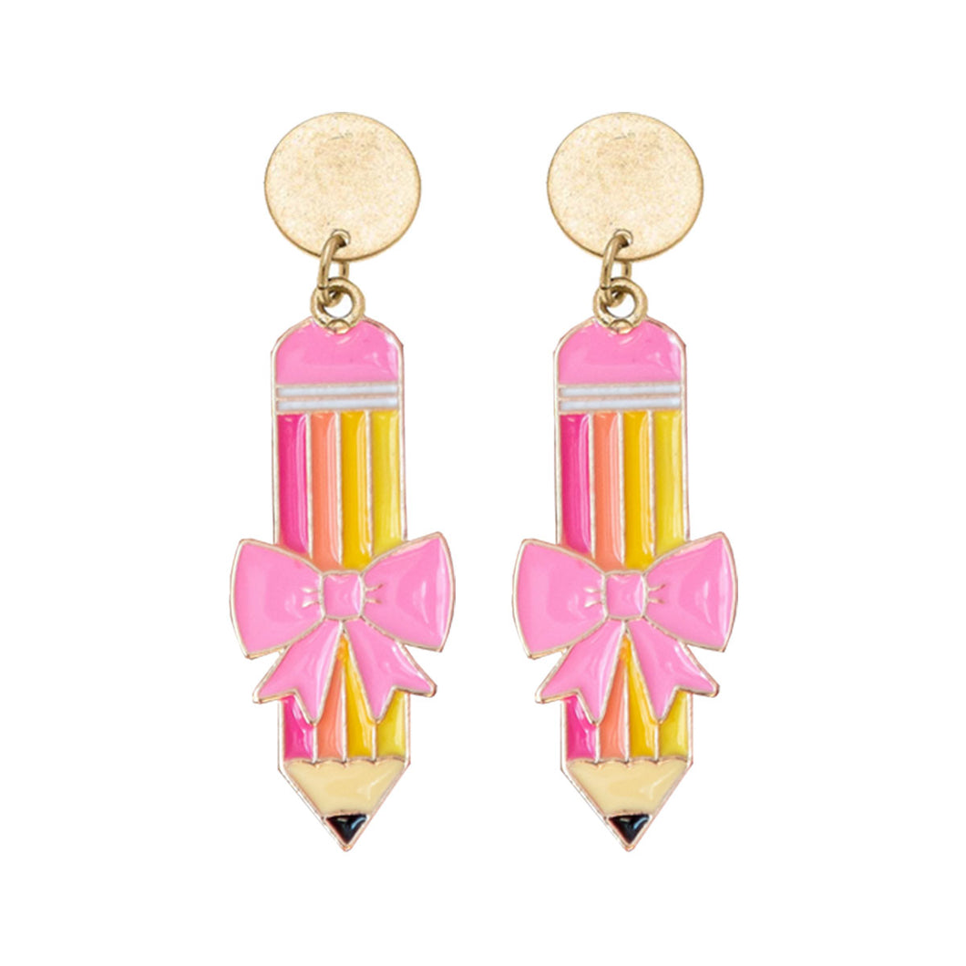 Viv & Lou Pencil Enamel Earrings