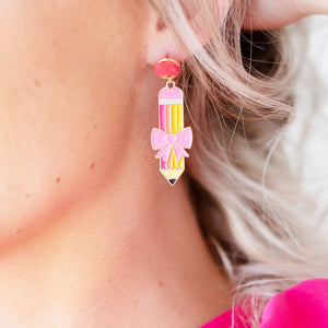 Viv & Lou Pencil Enamel Earrings