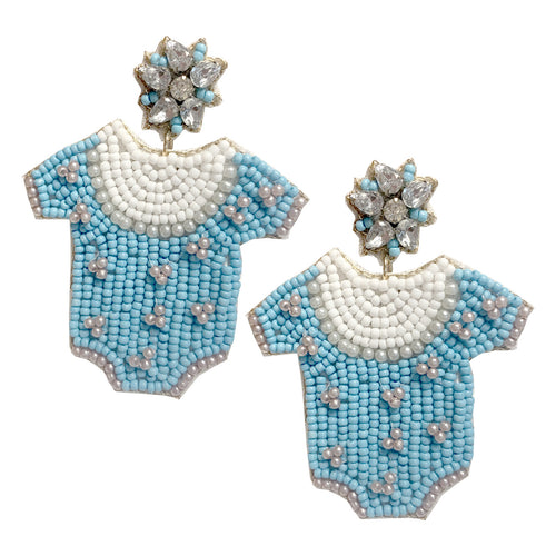 Viv & Lou Blue Oh Baby Beaded Earrings