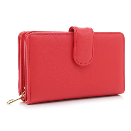 Deluxe Minimalist Wallet- Red