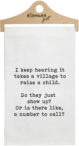 Takes A Village Tea Towel