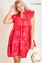 Load image into Gallery viewer, Amya Floral Midi Dress - Red Mix