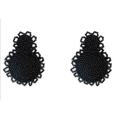 Meghan Browne Winston Earring - Black