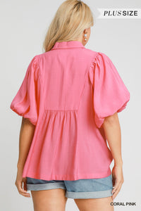 The Junie Top - Coral Pink *Regular & Curvy*
