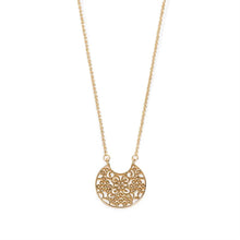Load image into Gallery viewer, Whispers Gold Fern Dangle Necklace