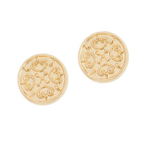 Load image into Gallery viewer, Whispers Gold Fern Stud Earrings