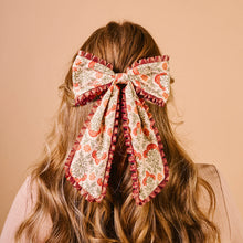 Load image into Gallery viewer, The Darling Effect Fancy Frills Hair Bow - Everbloom Dusty Rose