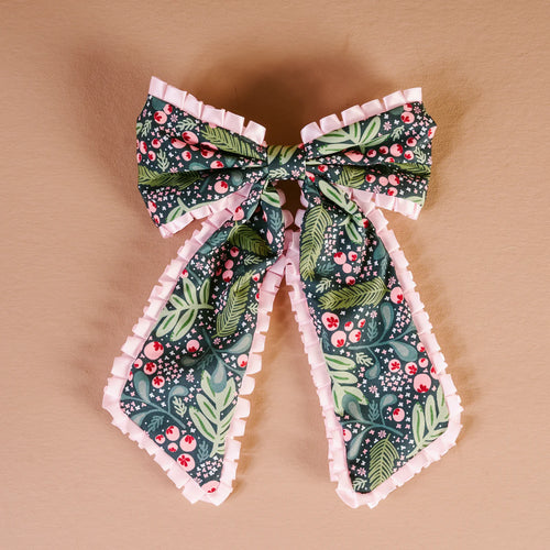 The Darling Effect Fancy Frills Hair Bow - Jolly Sprig