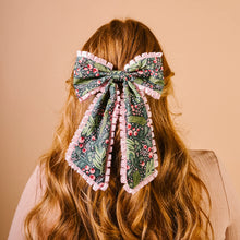 Load image into Gallery viewer, The Darling Effect Fancy Frills Hair Bow - Jolly Sprig