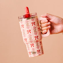 Load image into Gallery viewer, The Darling Effect Lifestyle Flip Straw Tumbler 20oz - Oh So Merry
