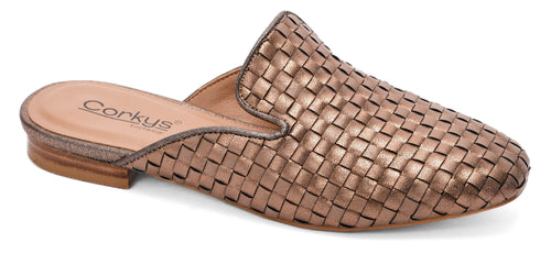 Corky's Weave it to Beaver Mule Sandals - Bronze