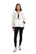 Load image into Gallery viewer, Sherpa Fleece Pullover - White