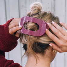 Load image into Gallery viewer, Large Teleties Flat Round Hair Clip - Wild Side