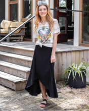 Load image into Gallery viewer, Grace &amp; Lace Wrap High-Low Maxi Skirt - Black