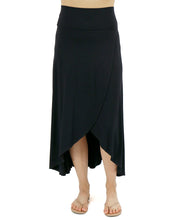 Load image into Gallery viewer, Grace &amp; Lace Wrap High-Low Maxi Skirt - Black