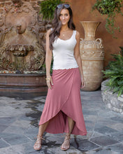 Load image into Gallery viewer, Grace &amp; Lace Wrap High-Low Maxi Skirt - Terracotta