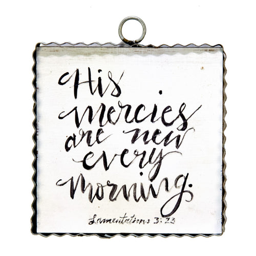 RTC Mini Gallery Charm - Lamentations 3:23