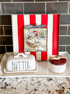 RTC Mini Gallery Display Board - Red & White Striped