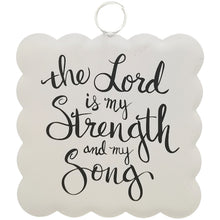 Load image into Gallery viewer, RTC Mini Gallery Charm - Scallop "The Lord Is My Strength..."