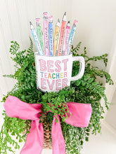 Load image into Gallery viewer, RTC Decorative Stake - "Best Teacher Ever" Cup