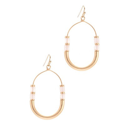 Meghan Browne Yela Earring - Pink Quartz