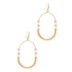 Meghan Browne Yela Earring - Pink Quartz