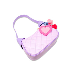 Load image into Gallery viewer, Classic Quilted Children&#39;s Shoulder Bag - Purple